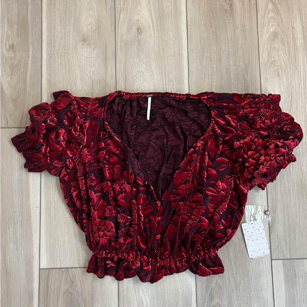 Free people crop blouse